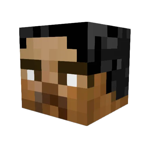Sydk66 Minecraft avatar head, 3D render