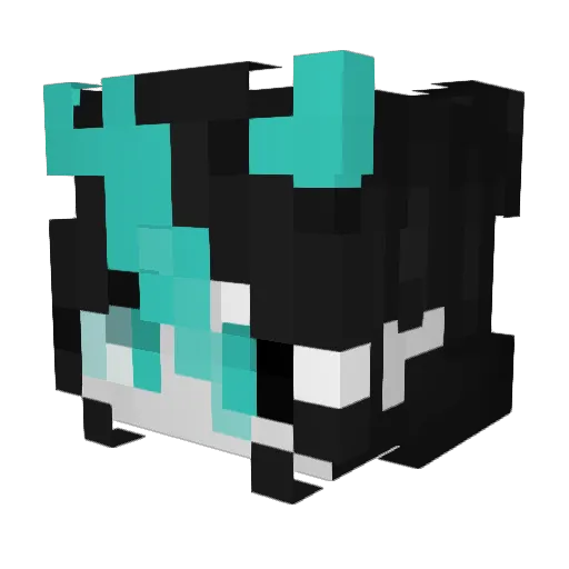 Sydne3y Minecraft avatar head, 3D render