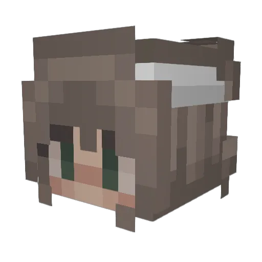 Sydneebl Minecraft avatar head, 3D render