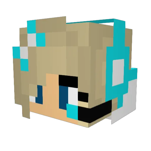 Sydney055 Minecraft avatar head, 3D render