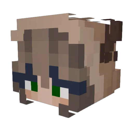 Sydney4497 Minecraft avatar head, 3D render