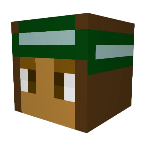 Sydney55206 Minecraft avatar head, 3D render
