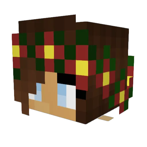 SydneyB13 Minecraft avatar head, 3D render