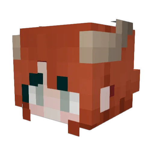 SydneyChronicles Minecraft avatar head, 3D render