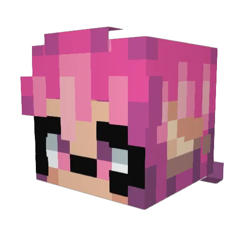 SydneyRamen Minecraft avatar head, 3D render
