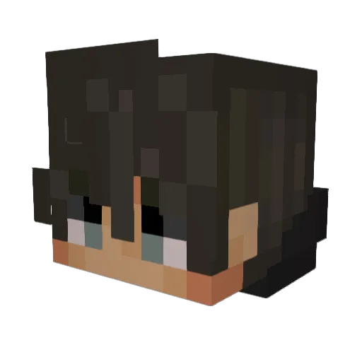 Sydney_ghg Minecraft avatar head, 3D render