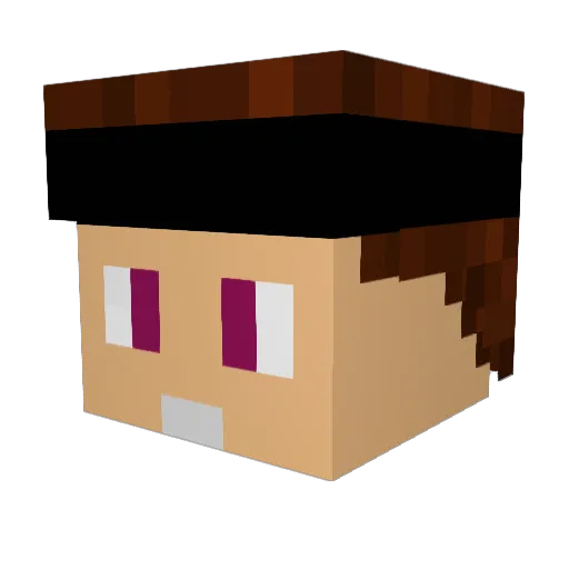 Sydx69 Minecraft avatar head, 3D render