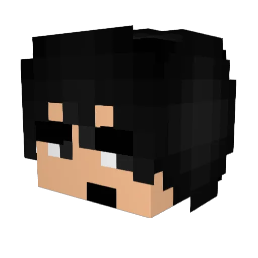 Syedeye33 Minecraft avatar head, 3D render
