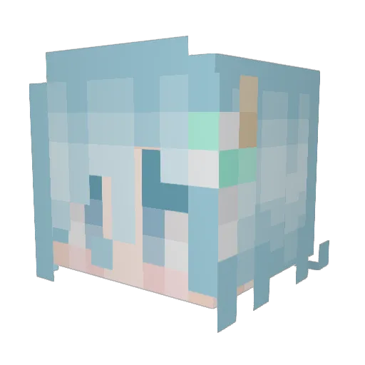 SyeolMo Minecraft avatar head, 3D render
