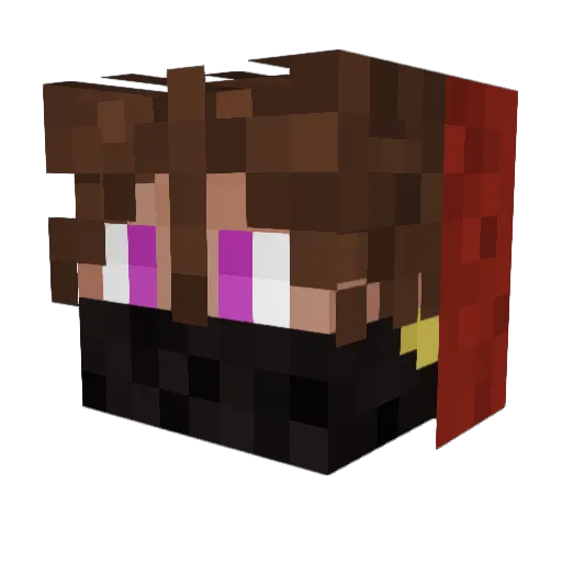 Syephur Minecraft avatar head, 3D render