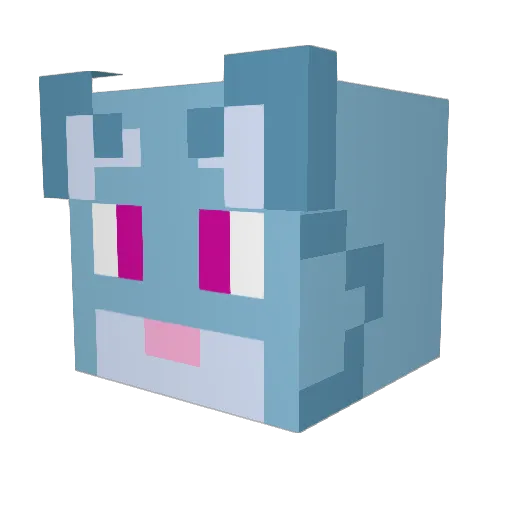 Syepix Minecraft avatar head, 3D render