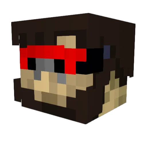 Syevee Minecraft avatar head, 3D render