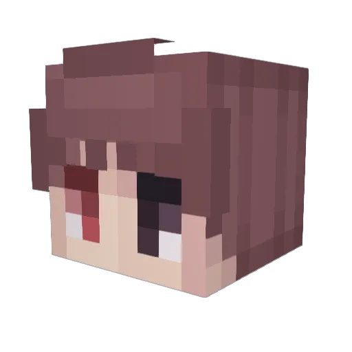 Syfara Minecraft avatar head, 3D render