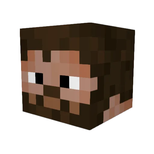 Syfrd Minecraft avatar head, 3D render