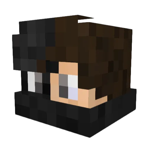 Syhal Minecraft avatar head, 3D render