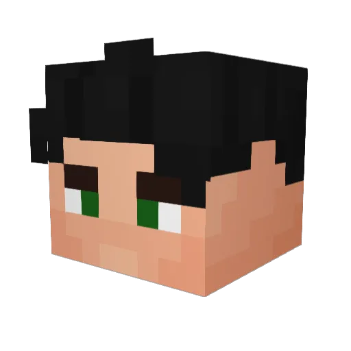 Syhix Minecraft avatar head, 3D render
