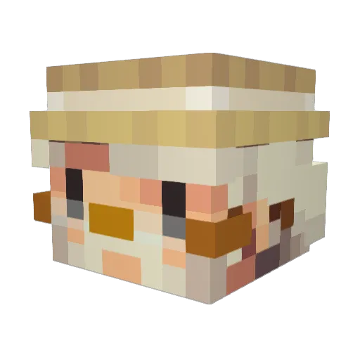 Syhr Minecraft avatar head, 3D render