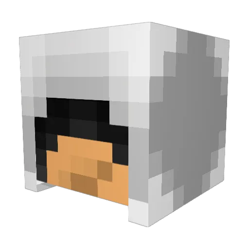 Syiks Minecraft avatar head, 3D render