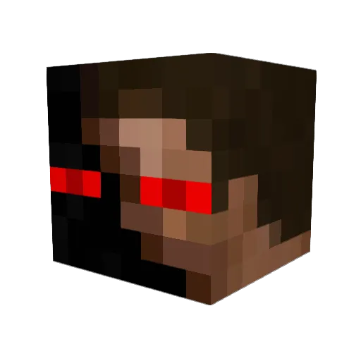 Sykalrak Minecraft avatar head, 3D render
