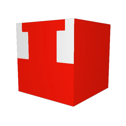 Syke7 Minecraft avatar head, 3D render
