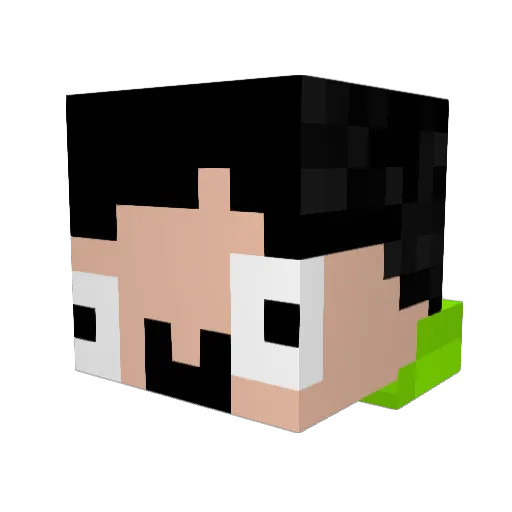Syke_Lena Minecraft avatar head, 3D render