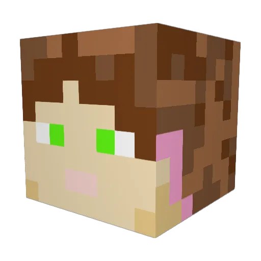 Sykes_VT Minecraft avatar head, 3D render