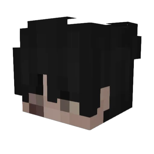 Sykkotic Minecraft avatar head, 3D render