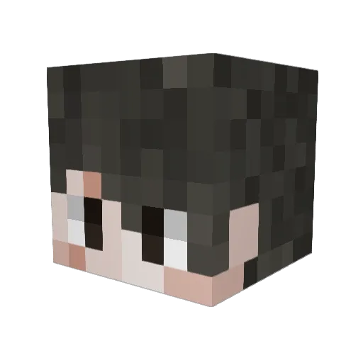 SykoAnimeYT Minecraft avatar head, 3D render