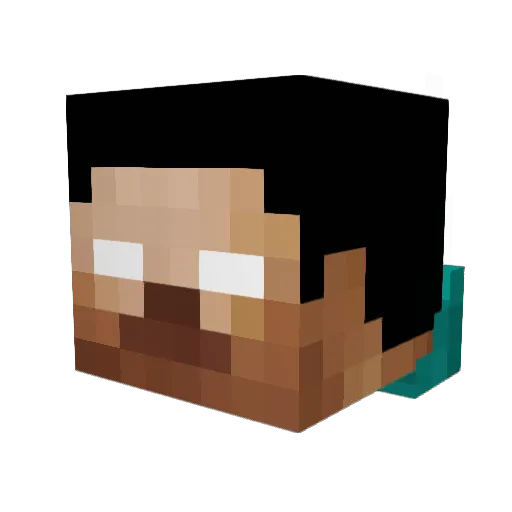 Sykoknot Minecraft avatar head, 3D render