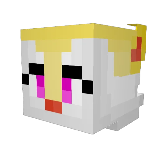 Syl700 Minecraft avatar head, 3D render