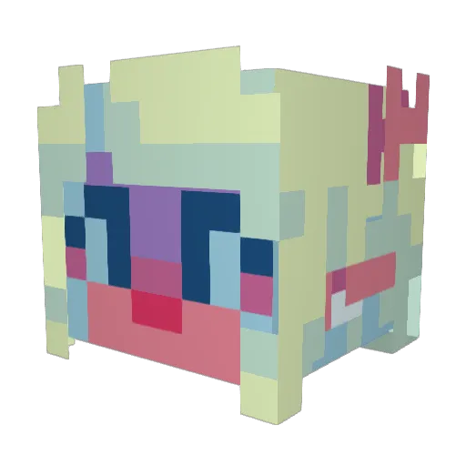 SylGoesMeow Minecraft avatar head, 3D render