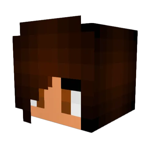 Syla7 Minecraft avatar head, 3D render