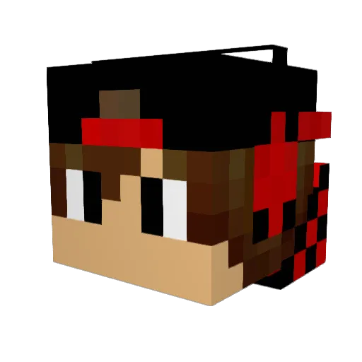 Sylax01 Minecraft avatar head, 3D render