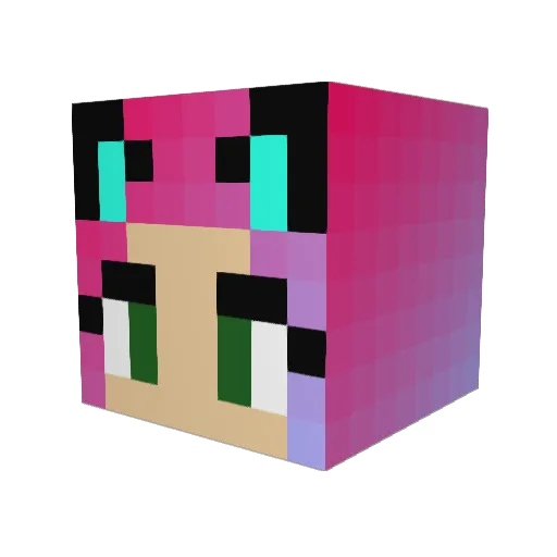 SylentAssassyn Minecraft avatar head, 3D render