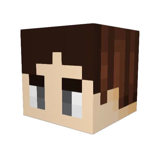 SylentGames Minecraft avatar head, 3D render