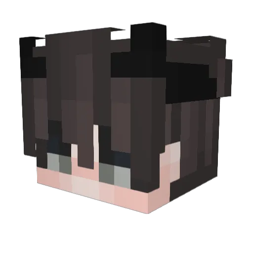 Sylevia Minecraft avatar head, 3D render