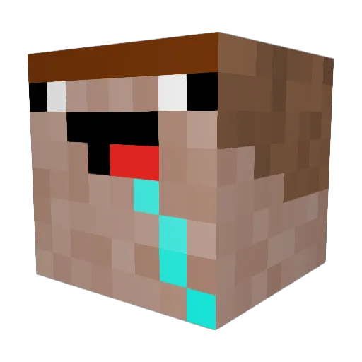 Sylex2 Minecraft avatar head, 3D render