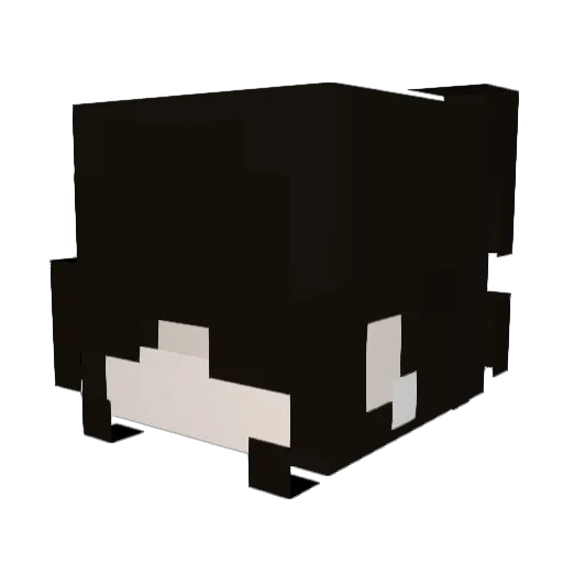 Sylkee Minecraft avatar head, 3D render