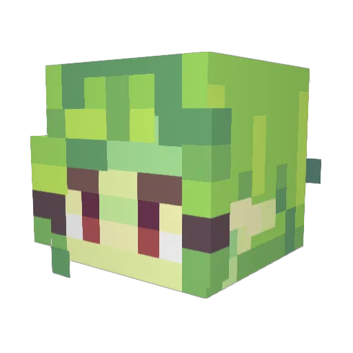 Sylkerei Minecraft avatar head, 3D render