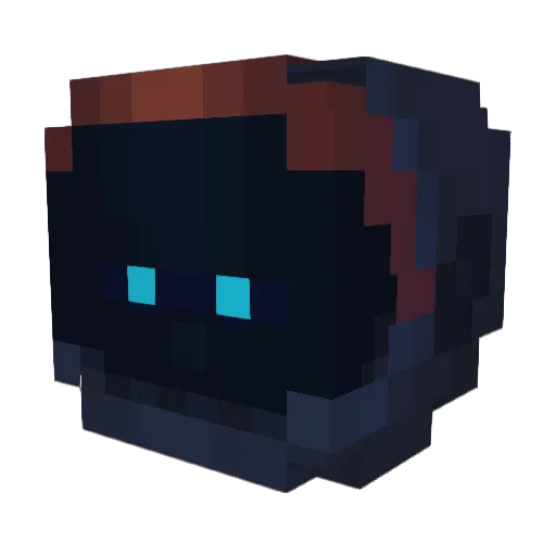 Syllabary Minecraft avatar head, 3D render
