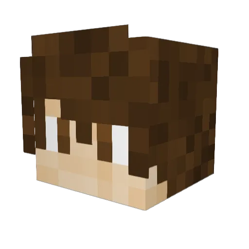Syllv4 Minecraft avatar head, 3D render