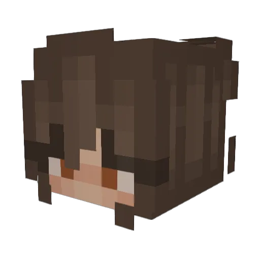 Sylos_ Minecraft avatar head, 3D render