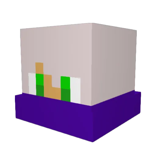 Sylph14 Minecraft avatar head, 3D render