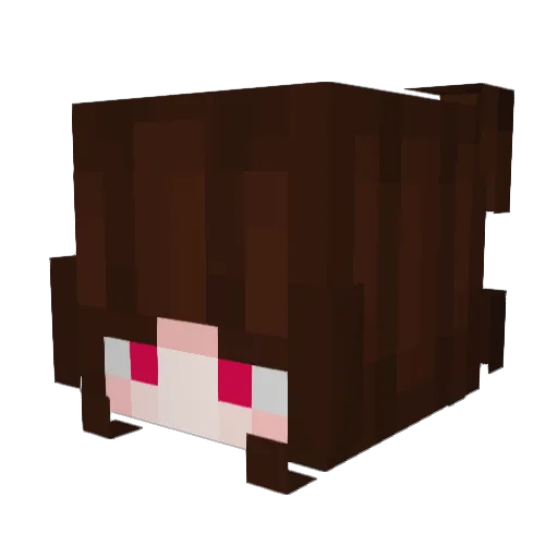 Sylphc Minecraft avatar head, 3D render