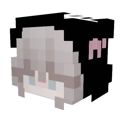 Sylphl Minecraft avatar head, 3D render