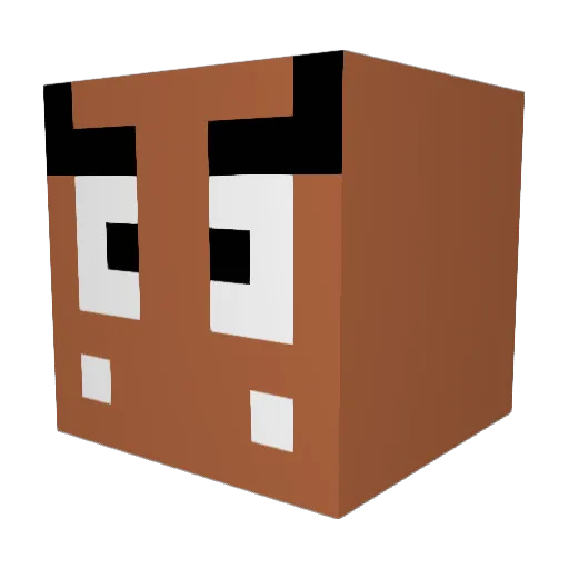 Sylron Minecraft avatar head, 3D render