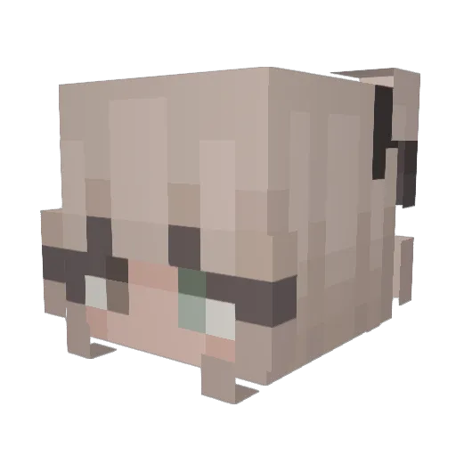 Sylv1a_m Minecraft avatar head, 3D render