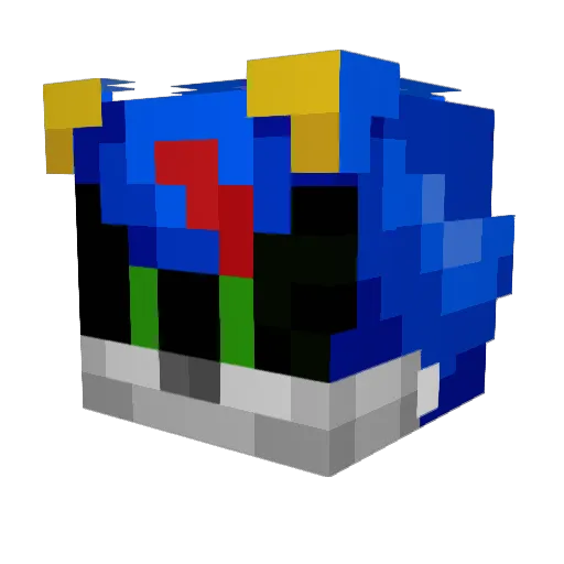 Sylv69 Minecraft avatar head, 3D render