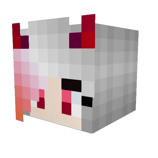 Sylv924 Minecraft avatar head, 3D render