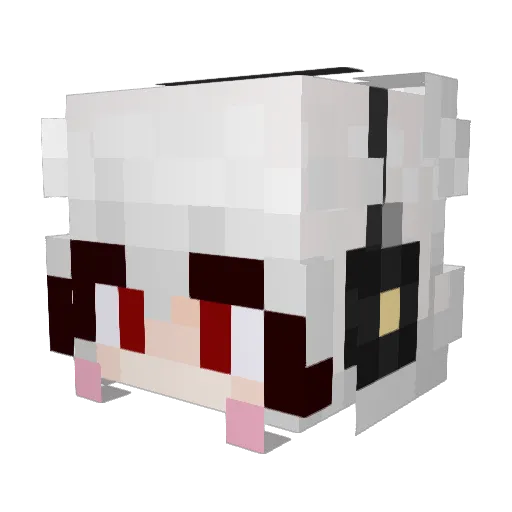 SylvaRose Minecraft avatar head, 3D render